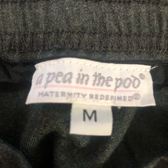NWT⭐️ A PEA IN‎ THE POD maternity GRAY WOOL blend SKIRT M business work casual - Picture 2 of 12